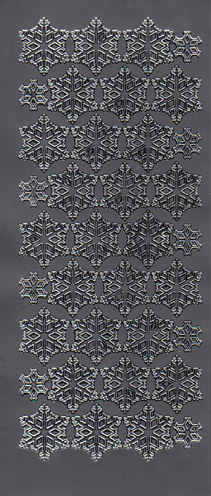 Snowflakes ~ Silver Peel Offs